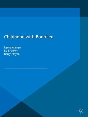 cover image of Childhood with Bourdieu